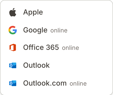 Add to calendar for Apple, Google, Office 365, Outlook and Outlook.com